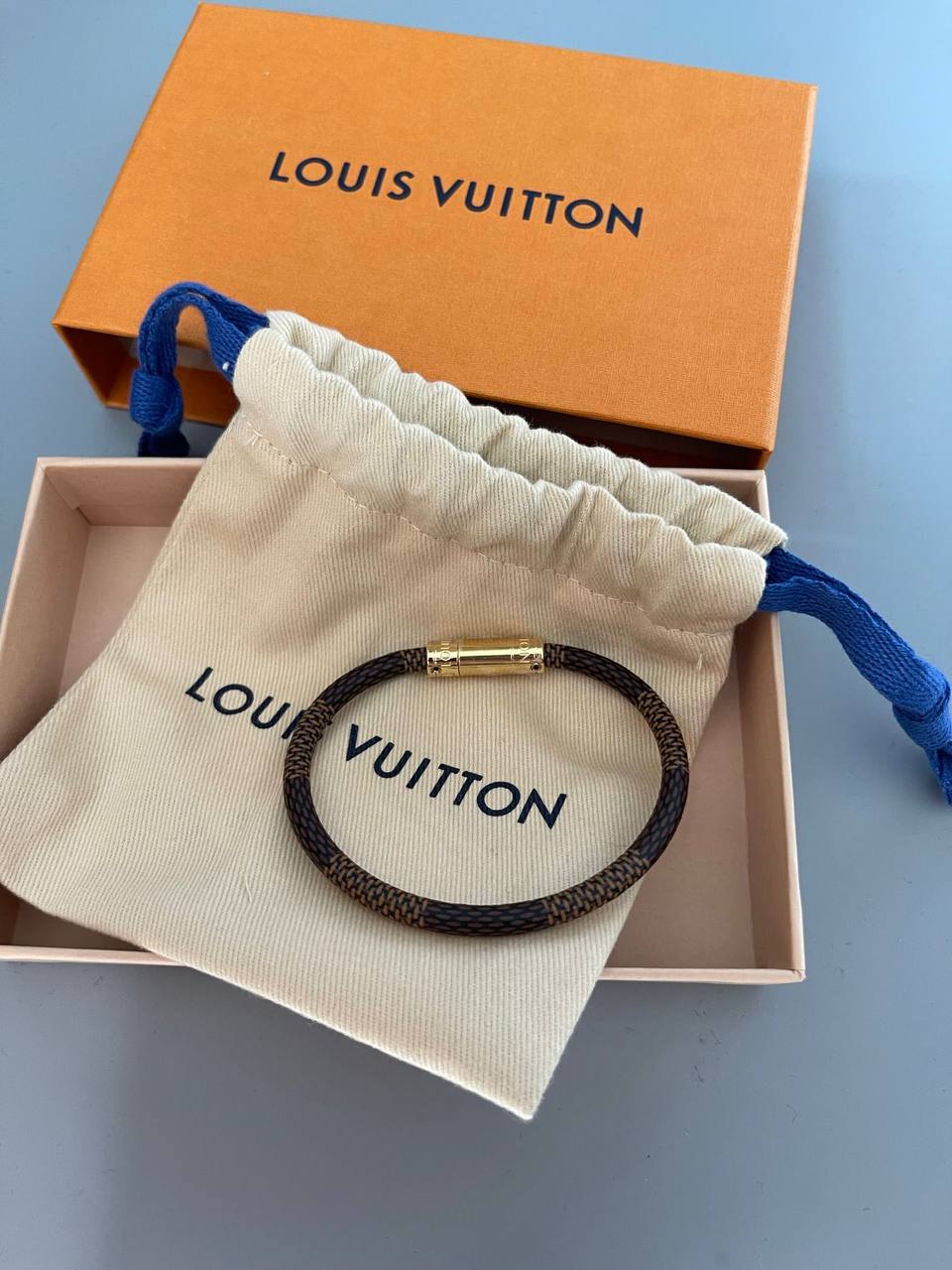 Louis Vuitton Keep It Bracelet Damier Brown 998381